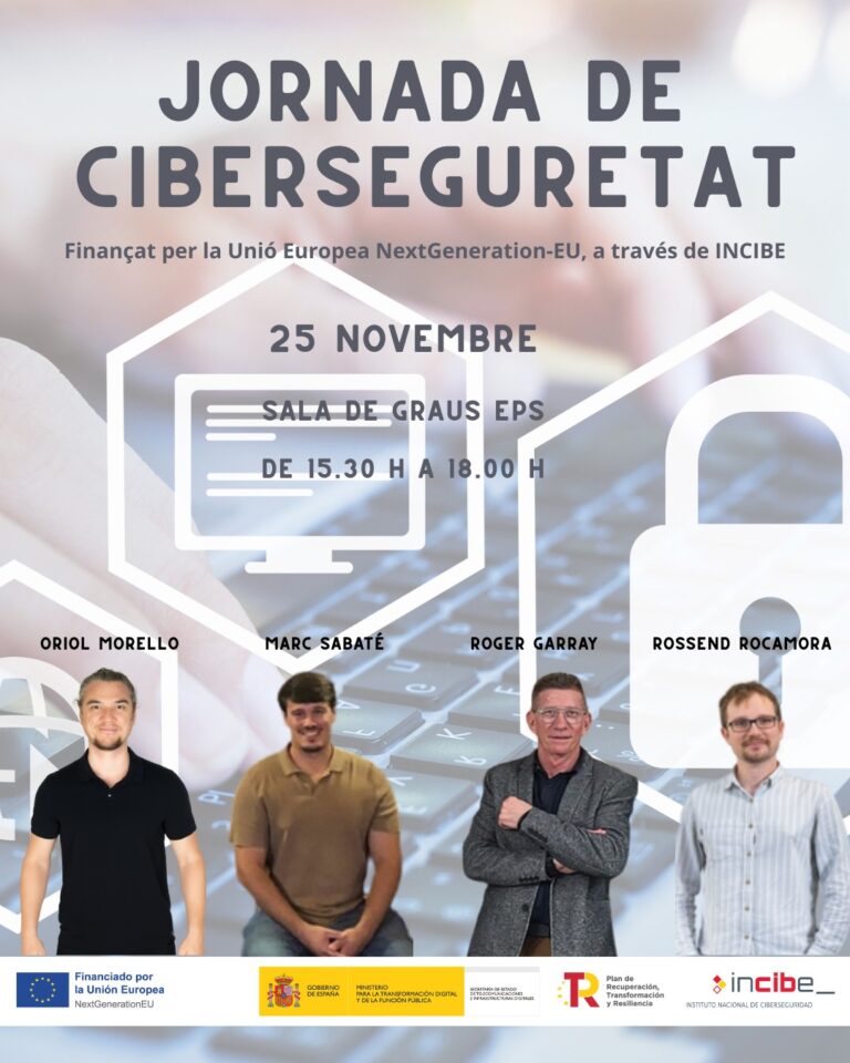 Jornada Ciberseguretat a l'Escola Politècnica Superior - Universitat de Lleida