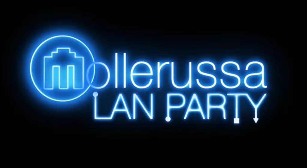 Logo Mollerussa Lan Party Neon