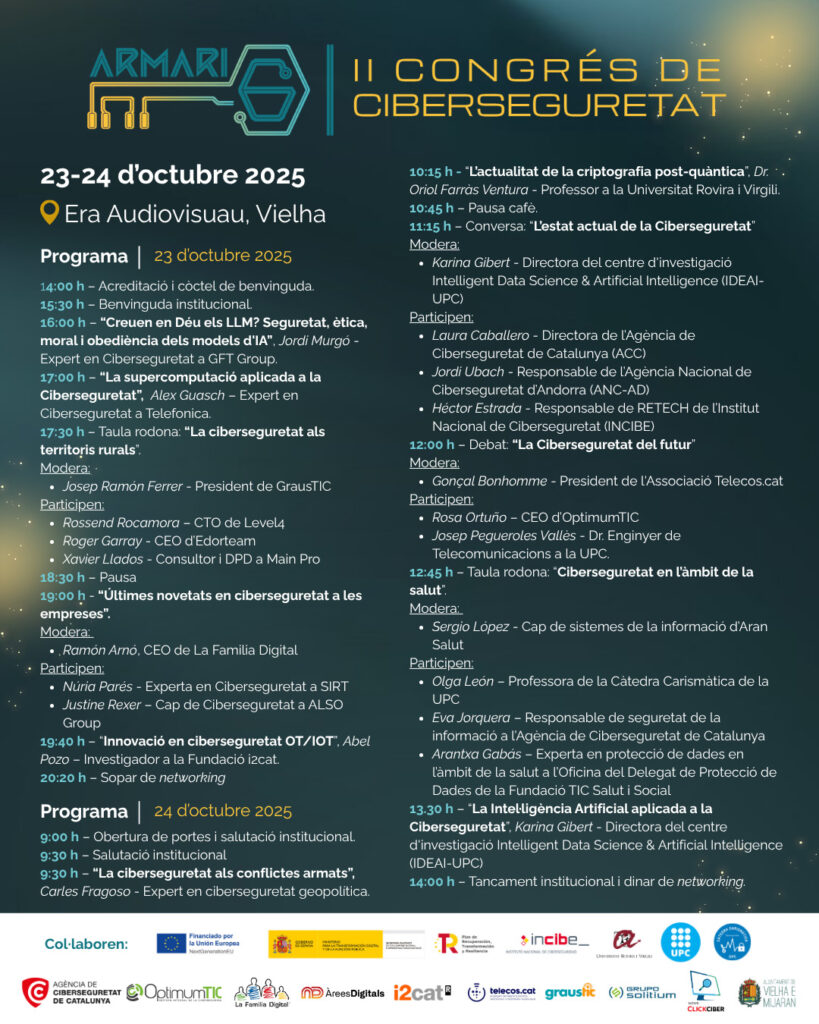 II Congrès de Ciberseguretat - Val d'Aran - Programa