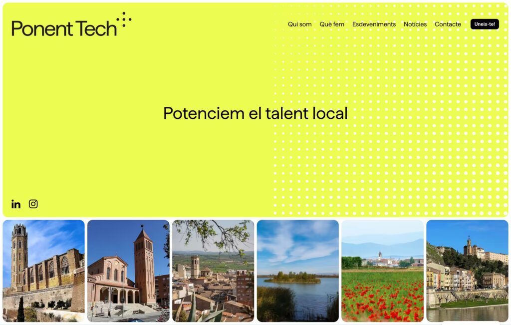Ponent Tech - Exemple disseny i maquetació web - Departament Disseny Level4